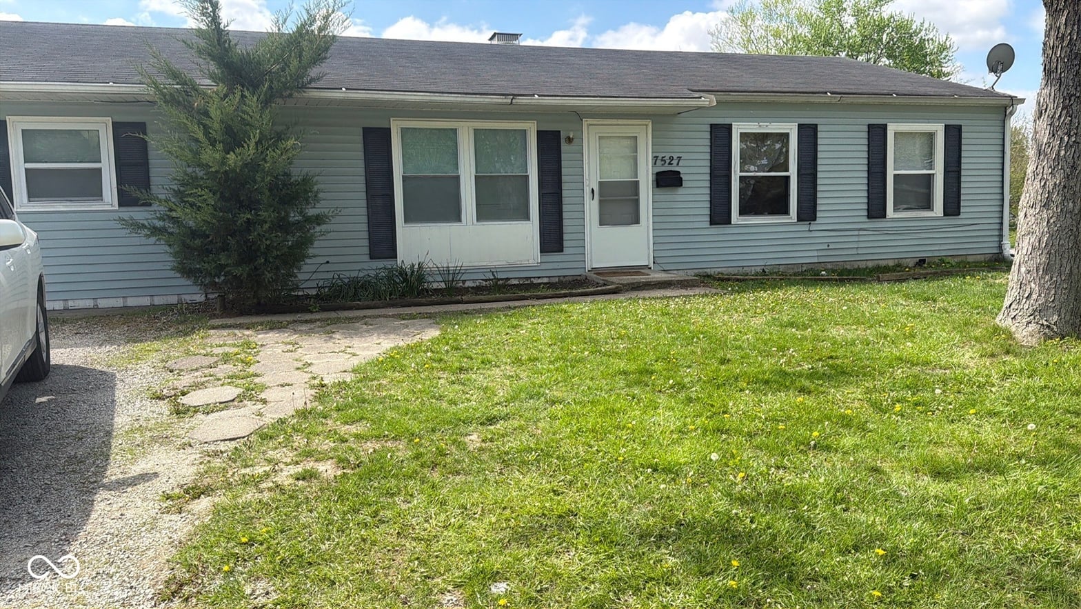 Front exterior at 7527 E 35th Street E, Indianapolis, IN