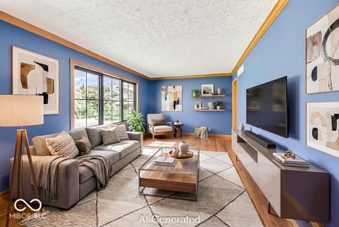 Living room at 2525 E 91st Street, Indianapolis, IN