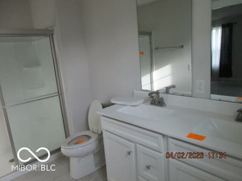 Primary bathroom at 6990 E Dakota Lane, Camby, IN