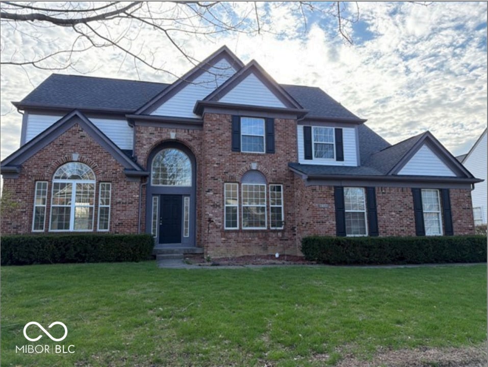Front exterior at 7617 Prairie View Drive, Indianapolis, IN