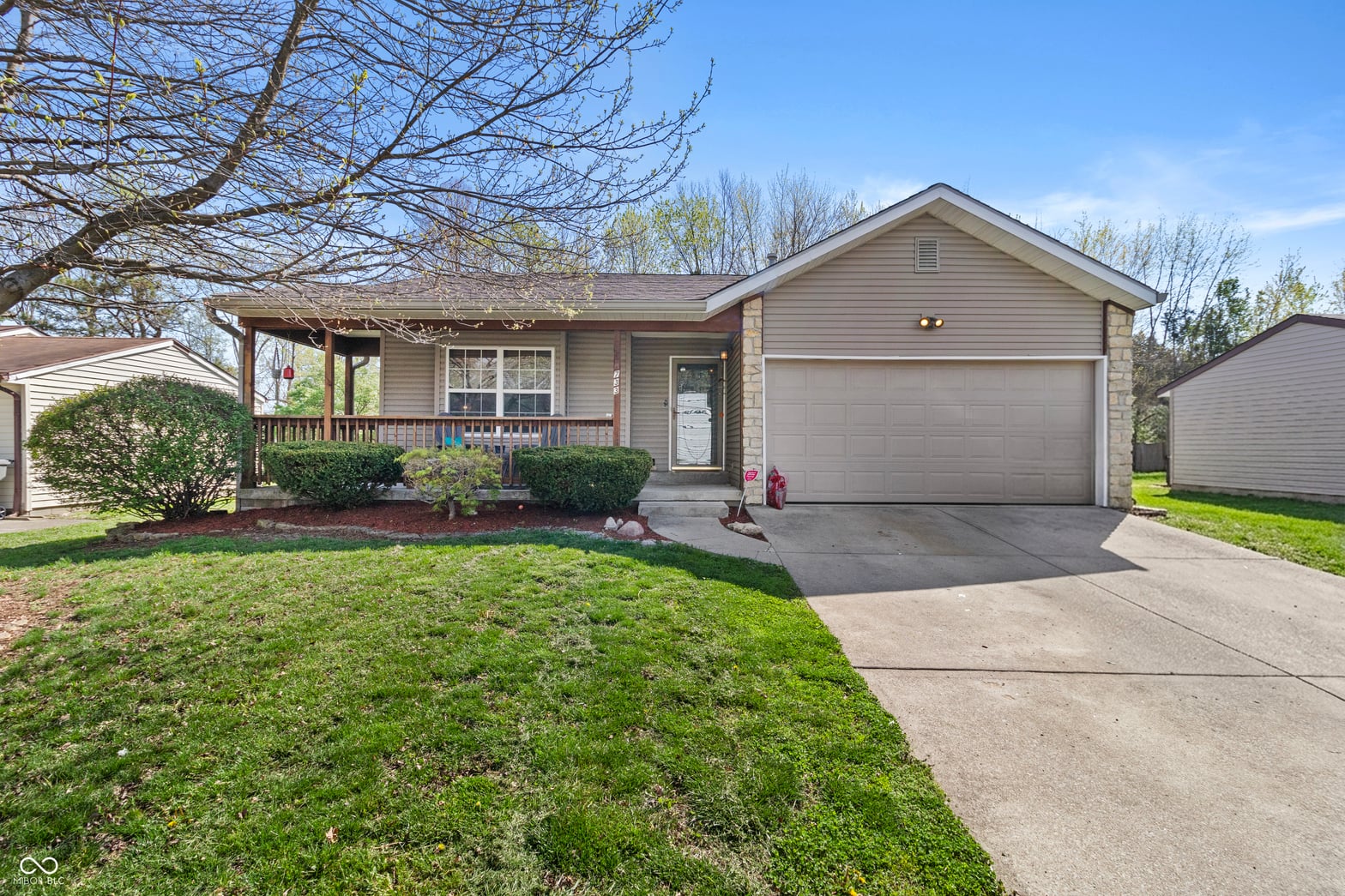 Front exterior at 2733 Grassy Creek Drive, Indianapolis, IN