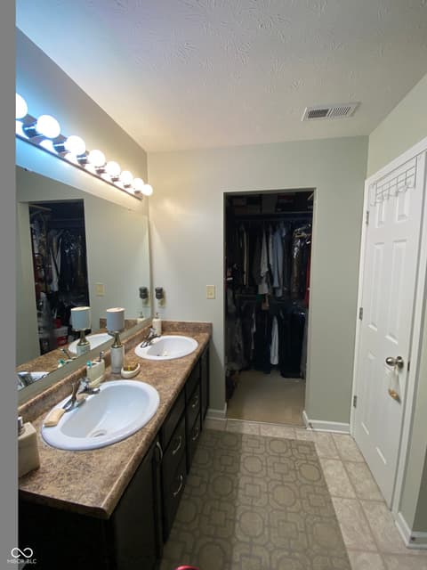 Primary bathroom at 3187 Limber Pine Drive, Whiteland, IN