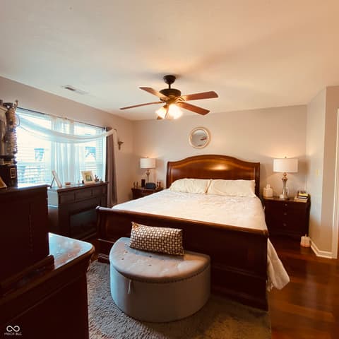 Primary bedroom at 3187 Limber Pine Drive, Whiteland, IN