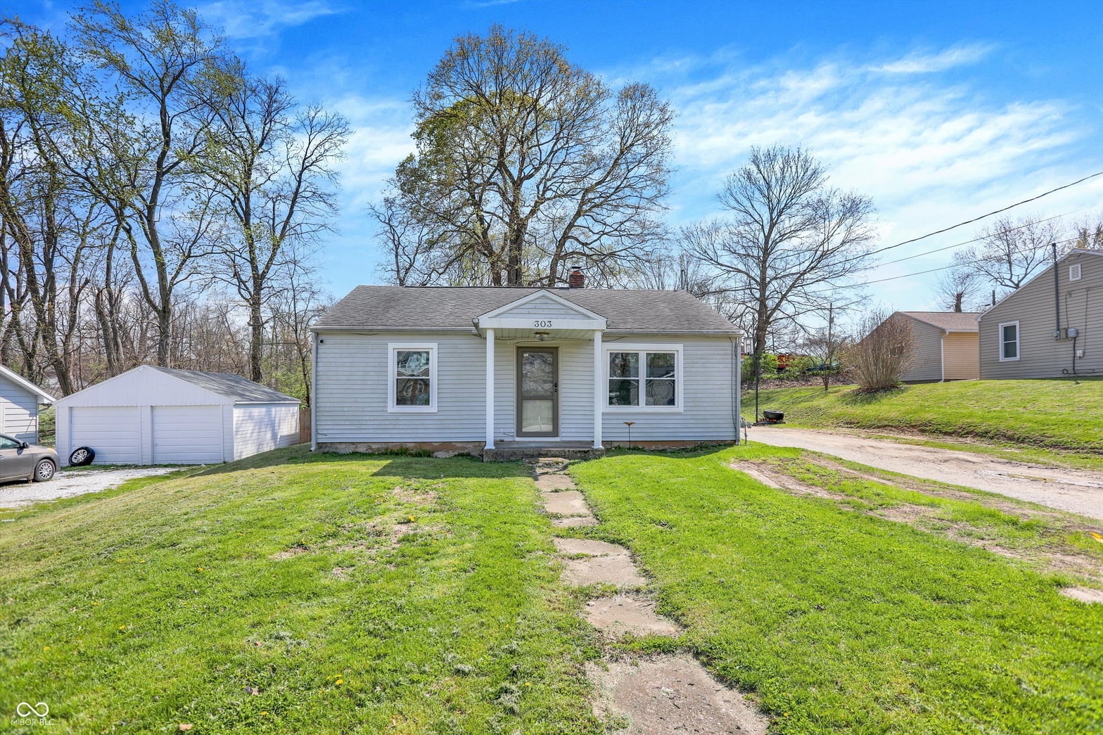 Front exterior at 303 Warren Street, Williamsport, IN