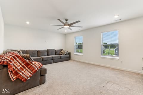Living room at 1022 Cyprian Way, Lebanon, IN