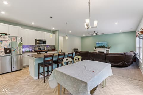 Dining room at 1022 Cyprian Way, Lebanon, IN