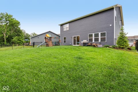 Backyard at 1022 Cyprian Way, Lebanon, IN