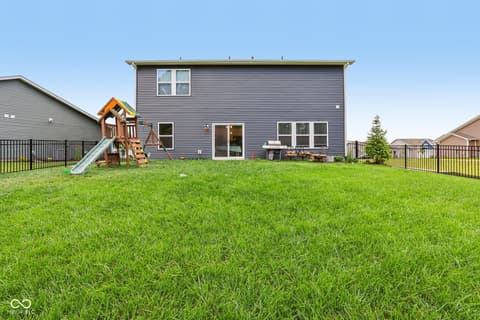 Backyard at 1022 Cyprian Way, Lebanon, IN