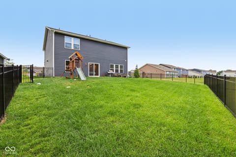 Backyard at 1022 Cyprian Way, Lebanon, IN