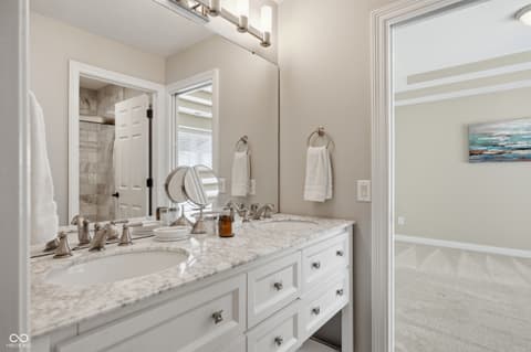 Bathroom at 5922 Fife Trail, Carmel, IN