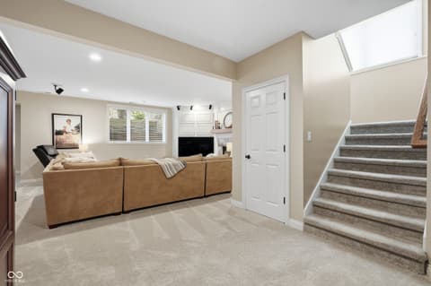 Living room at 5922 Fife Trail, Carmel, IN