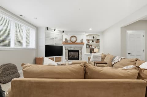 Living room at 5922 Fife Trail, Carmel, IN