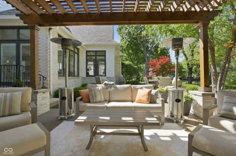 Outdoor living area at 5922 Fife Trail, Carmel, IN