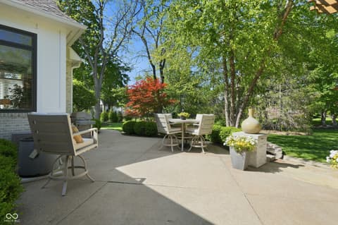 Outdoor living area at 5922 Fife Trail, Carmel, IN