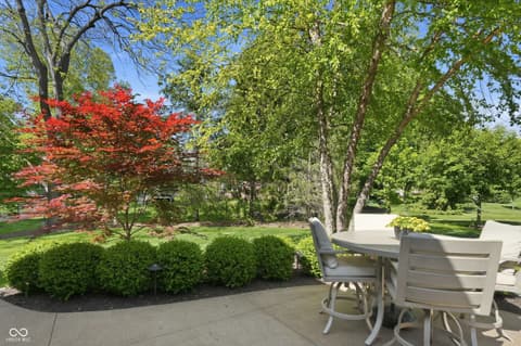 Outdoor living area at 5922 Fife Trail, Carmel, IN