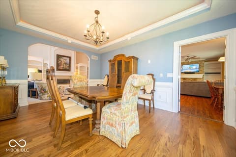 Dining room at 5424 Woodfield Drive N, Carmel, IN
