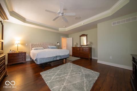 Primary bedroom at 5424 Woodfield Drive N, Carmel, IN