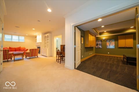 Family room at 5424 Woodfield Drive N, Carmel, IN