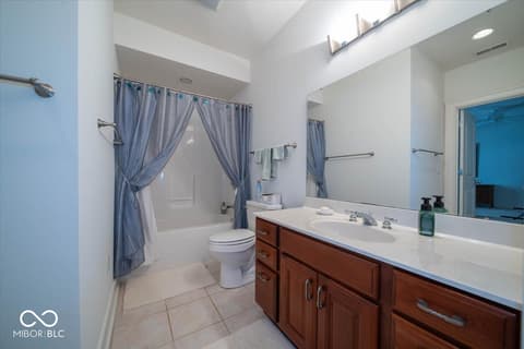 Bathroom at 5424 Woodfield Drive N, Carmel, IN