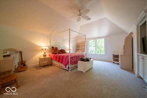 Bedroom at 5424 Woodfield Drive N, Carmel, IN
