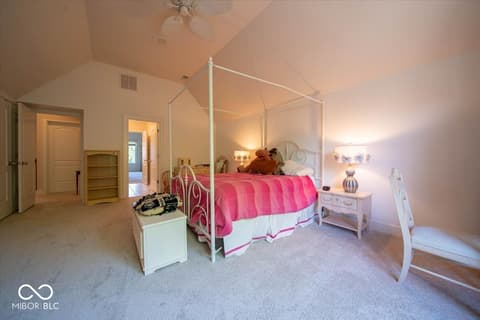 Bedroom at 5424 Woodfield Drive N, Carmel, IN