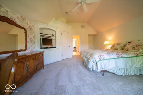 Bedroom at 5424 Woodfield Drive N, Carmel, IN