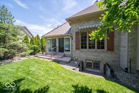 Backyard at 5424 Woodfield Drive N, Carmel, IN