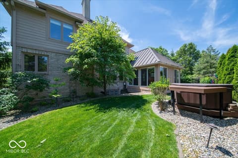 Backyard at 5424 Woodfield Drive N, Carmel, IN