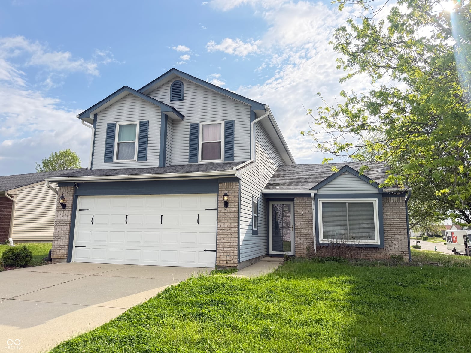 Front exterior at 6419 River Run Drive, Indianapolis, IN