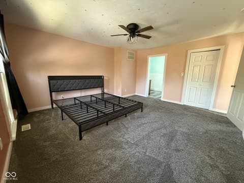 Primary bedroom at 147 S Franklin Street, Knightstown, IN