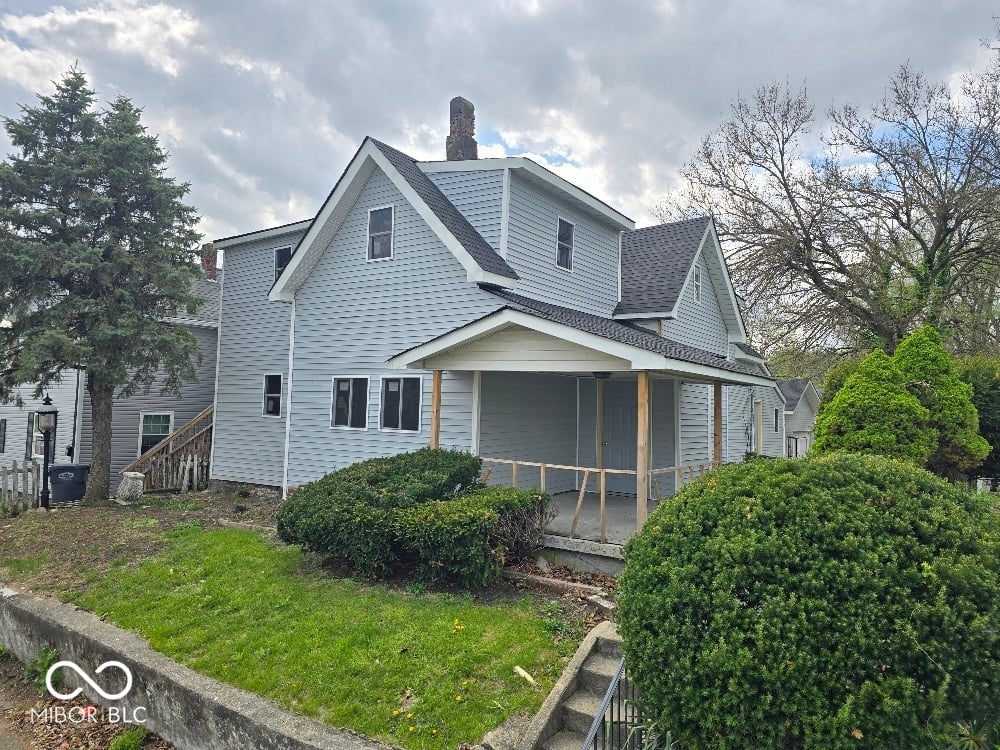 Side exterior at 1411 Locust Street, Anderson, IN