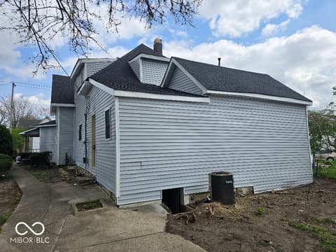 Side exterior at 1411 Locust Street, Anderson, IN