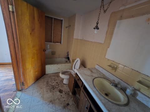 Bathroom at 1411 Locust Street, Anderson, IN