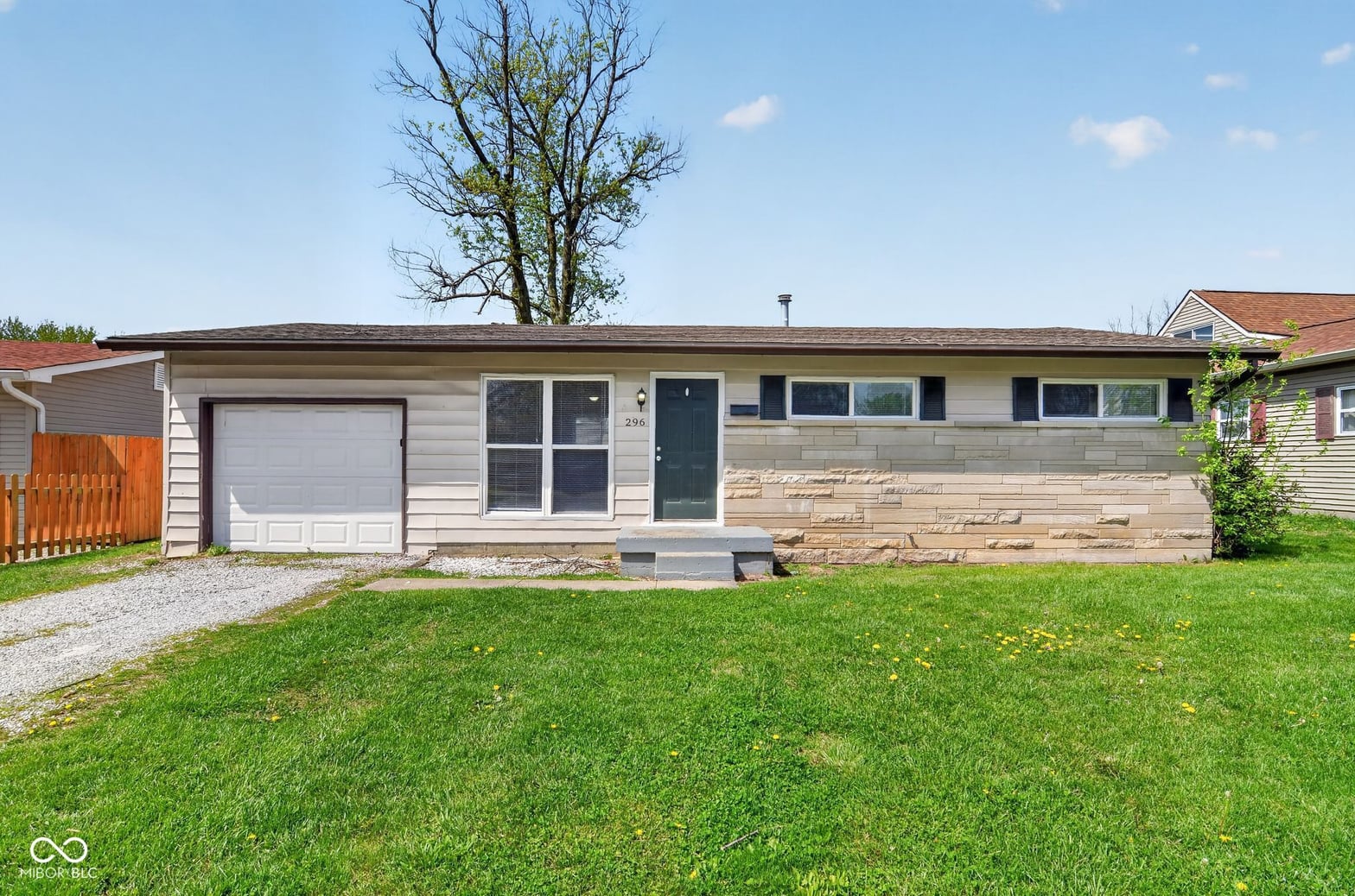 Front exterior at 296 Ticen Street, Beech Grove, IN