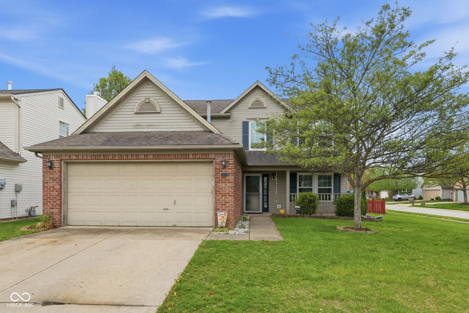 Front exterior at 7133 Coppermill Court, Indianapolis, IN