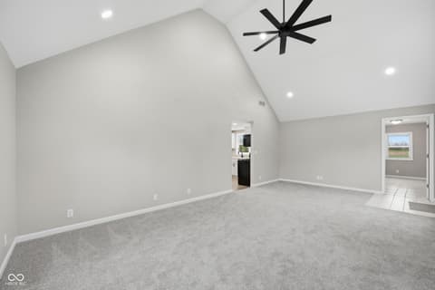 Living room at 414 S 1st Street, Lewisville, IN