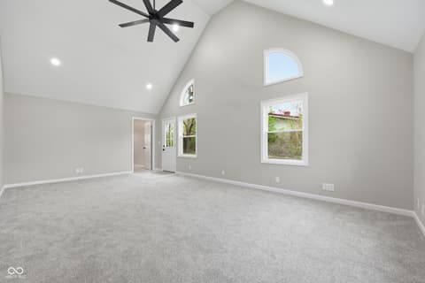 Living room at 414 S 1st Street, Lewisville, IN