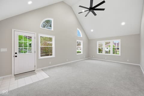 Living room at 414 S 1st Street, Lewisville, IN