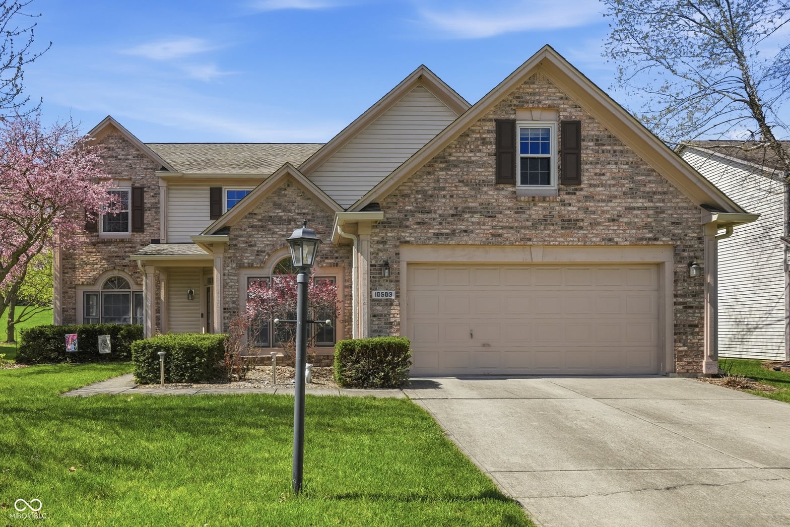 Front exterior at 10503 Greenway Drive, Fishers, IN
