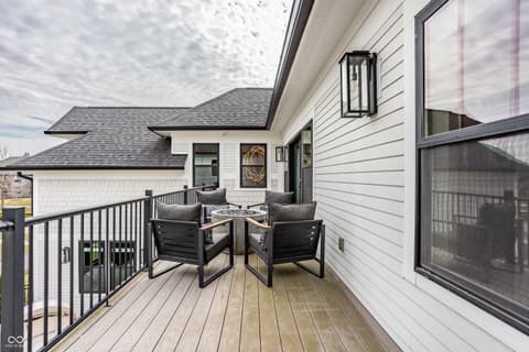 Outdoor living area at 13120 Broad Street, Carmel, IN
