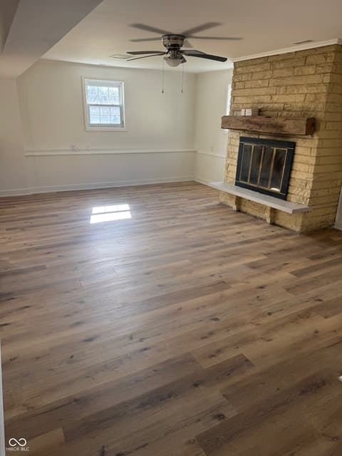 Living room at 6824 Sargent Road, Indianapolis, IN