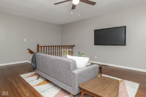Living room at 6824 Sargent Road, Indianapolis, IN