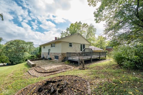 Backyard at 6824 Sargent Road, Indianapolis, IN