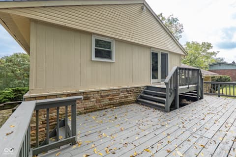 Outdoor living area at 6824 Sargent Road, Indianapolis, IN