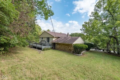 Backyard at 6824 Sargent Road, Indianapolis, IN
