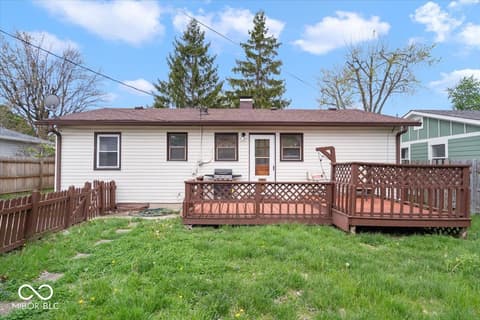 Backyard at 3057 Dawson Street, Indianapolis, IN