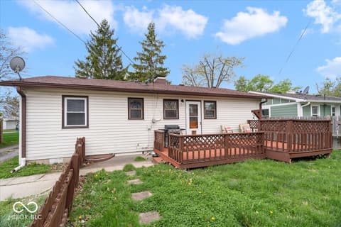 Backyard at 3057 Dawson Street, Indianapolis, IN