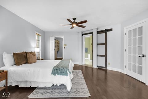 Primary bedroom at 5118 Boardwalk Place, Indianapolis, IN