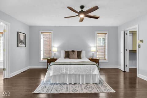 Primary bedroom at 5118 Boardwalk Place, Indianapolis, IN
