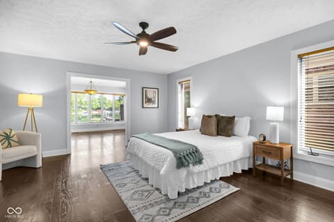 Primary bedroom at 5118 Boardwalk Place, Indianapolis, IN